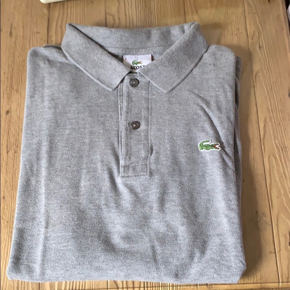 Heather grey Lacoste shirt
